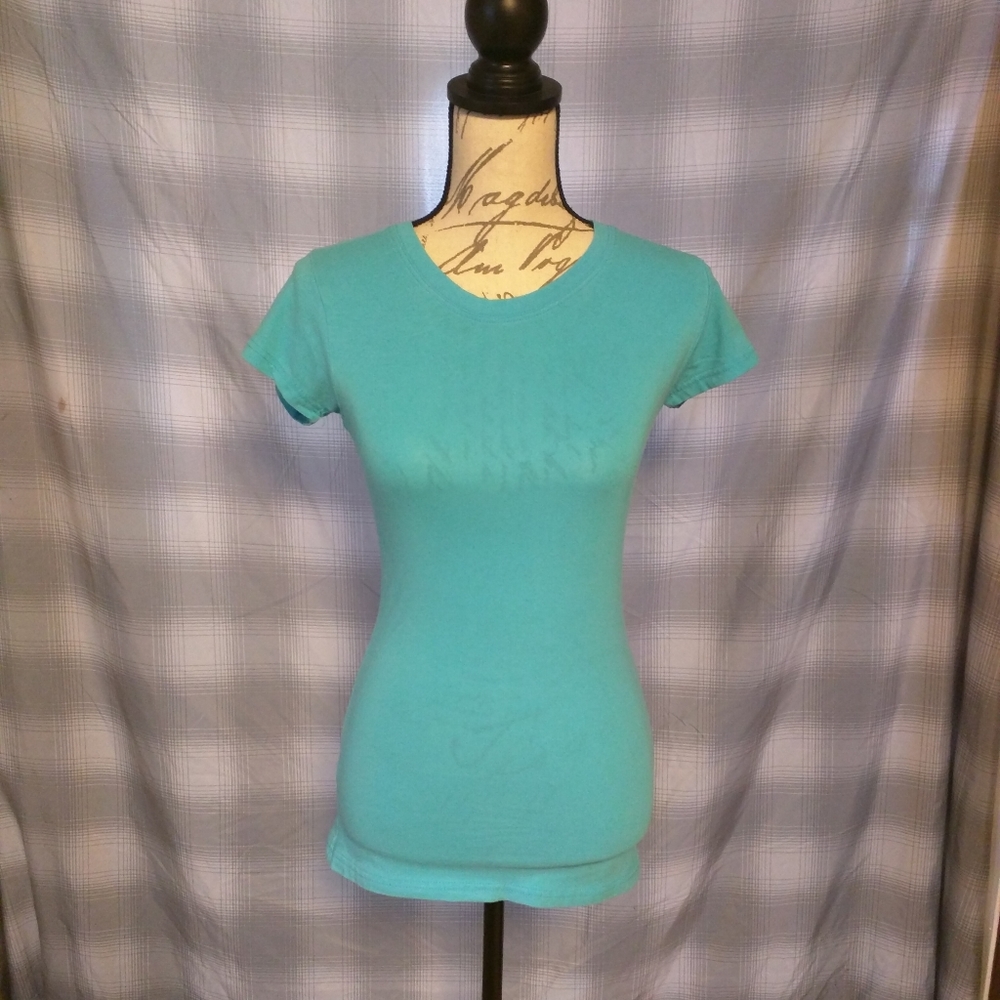 Ladies Blue Short Sleeve Top